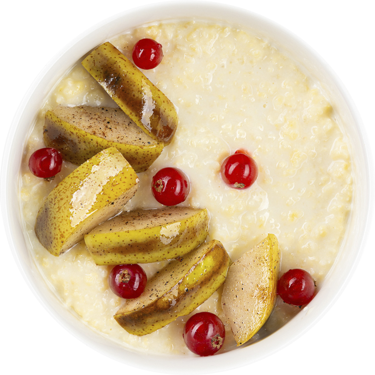 Каша пшенная с грушей