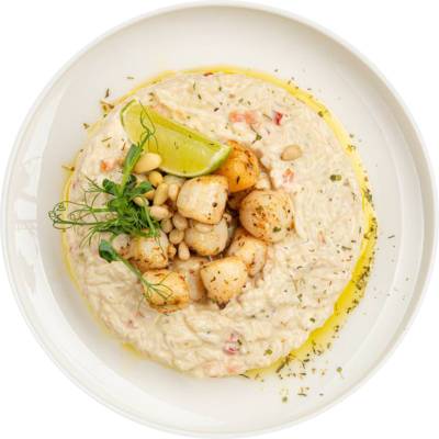 Ризотто с морскими гребешками