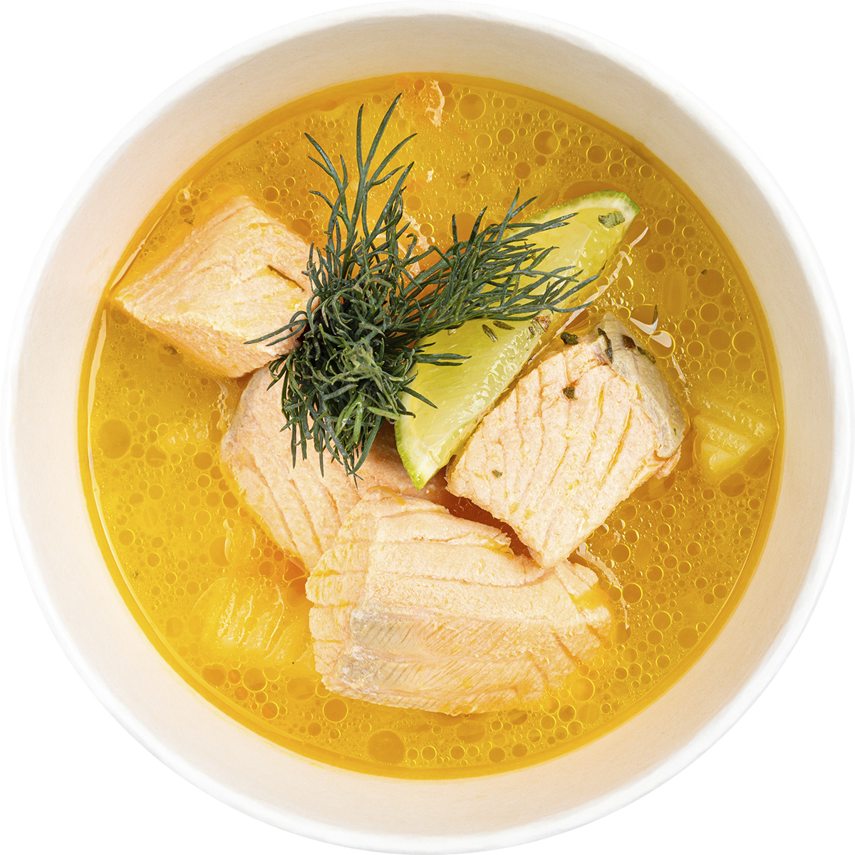 Уха из красной рыбы (форель)