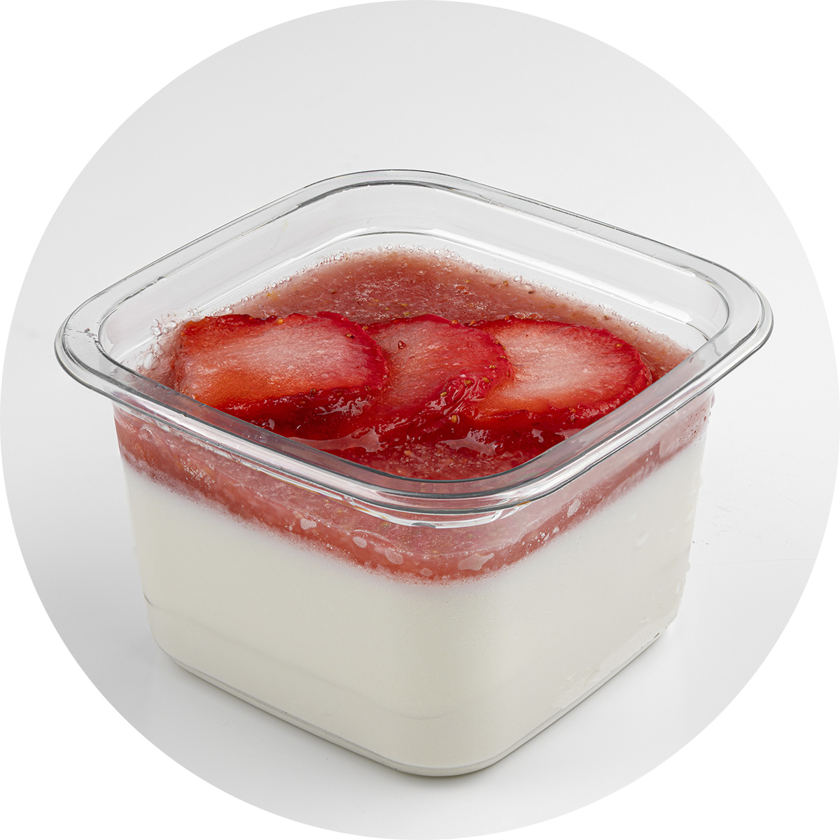 ПП-панна кота с клубничным муссом