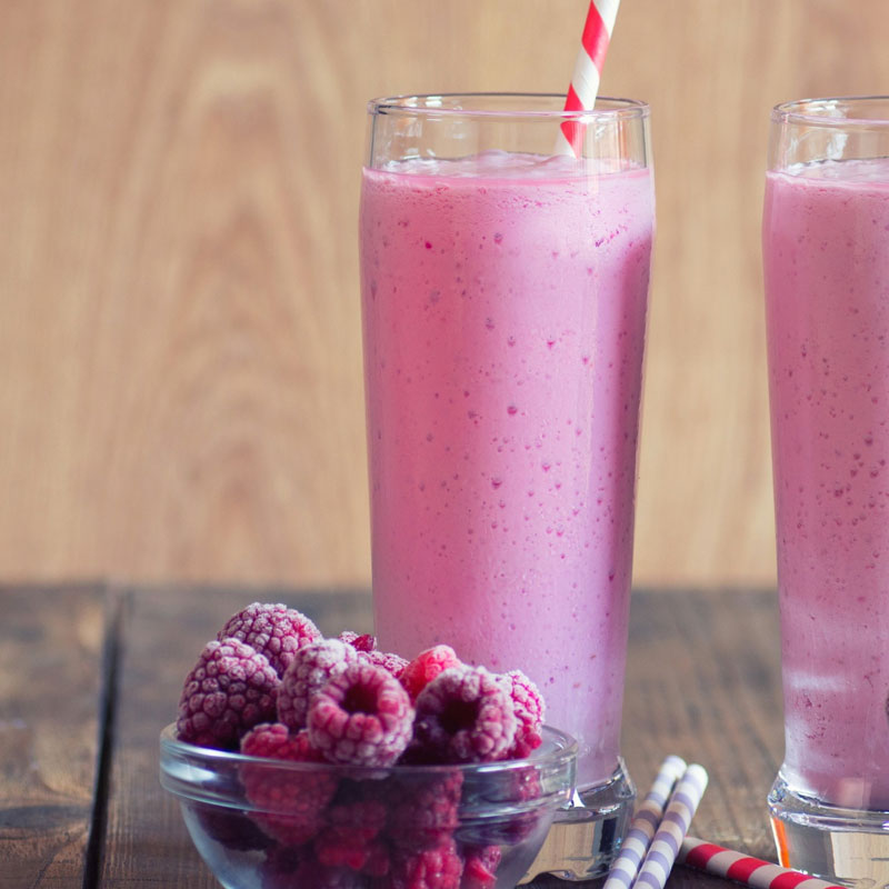 Смузи «Малина с семенами льна» (300мл)